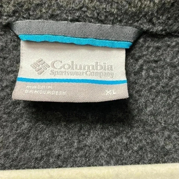 COLUMBIA black 1/4 zip fleece jacket. Size XL. Work casual vacation cold warm - Picture 4 of 6